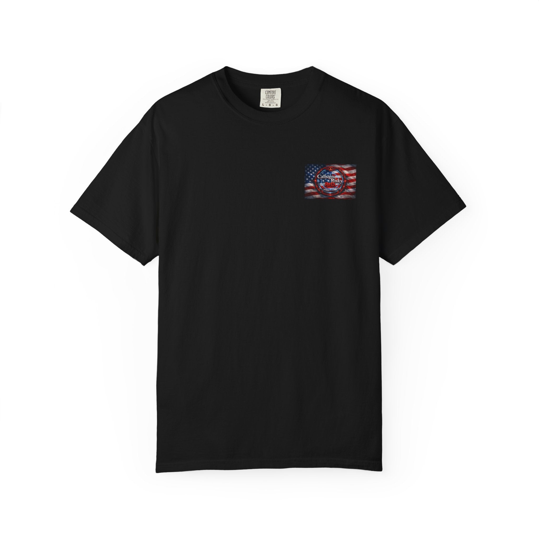 T-shirt unisexe rouge Risky teint en pièce