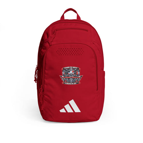 Risky Red - Embroidered Defender 5 Backpack — Patriotic Sequin Crest