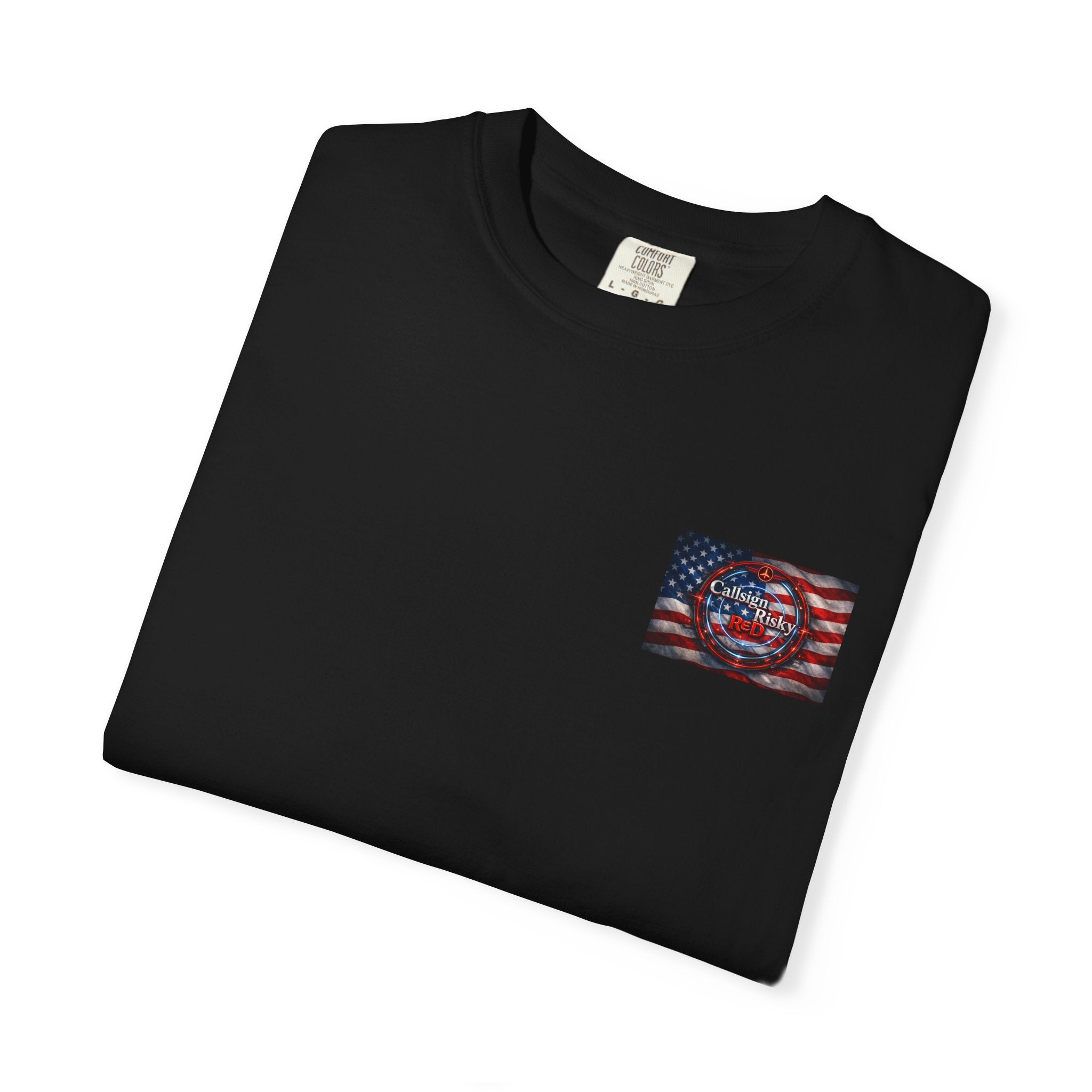 T-shirt unisexe rouge Risky teint en pièce