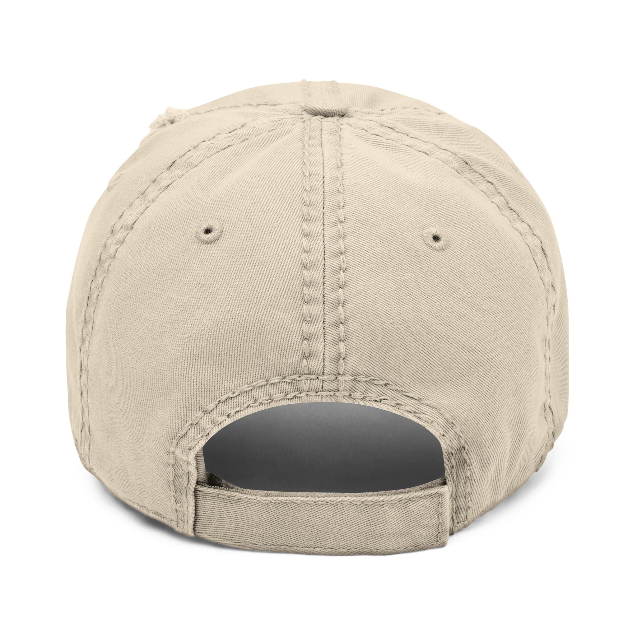 Distressed Embroidered Dad Hat — American Flag "Run to the Fight"