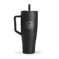 40oz Insulated Tumbler with Handle - Distressed American Flag Engraving