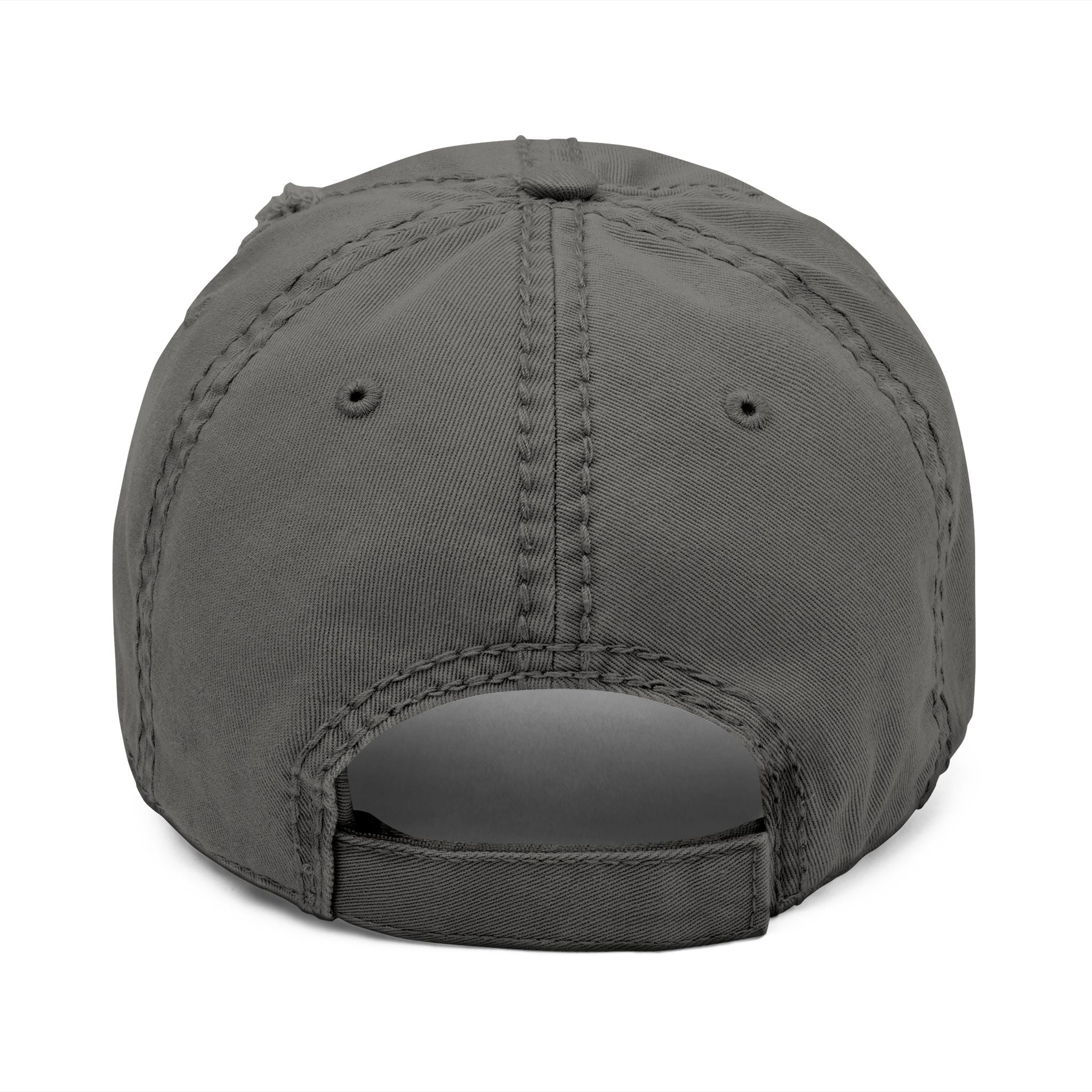 Distressed Embroidered Dad Hat — American Flag "Run to the Fight"