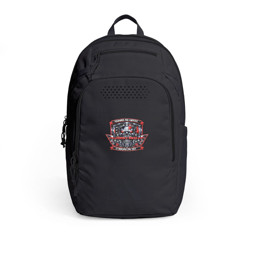 Risky Red - Embroidered Defender 5 Backpack — Patriotic Sequin Crest