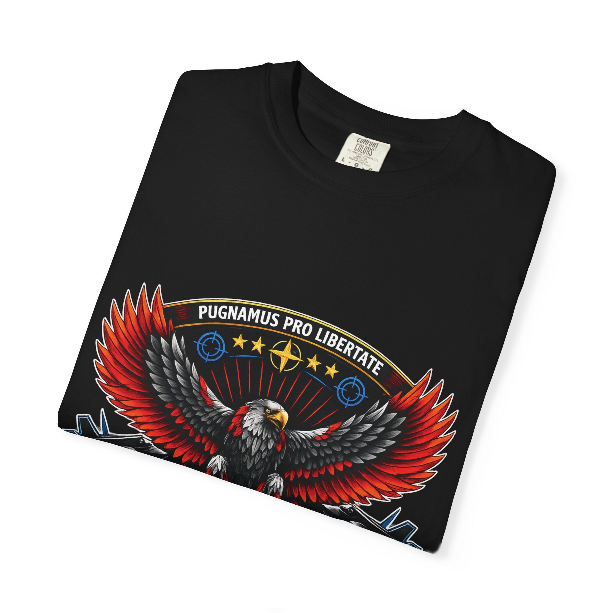 T-shirt à logo Risky Red | Emblème spatial, insigne rétro futuriste
